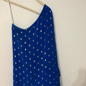 Lilly Pulitzer Royal Blur dress with gold and silver detail